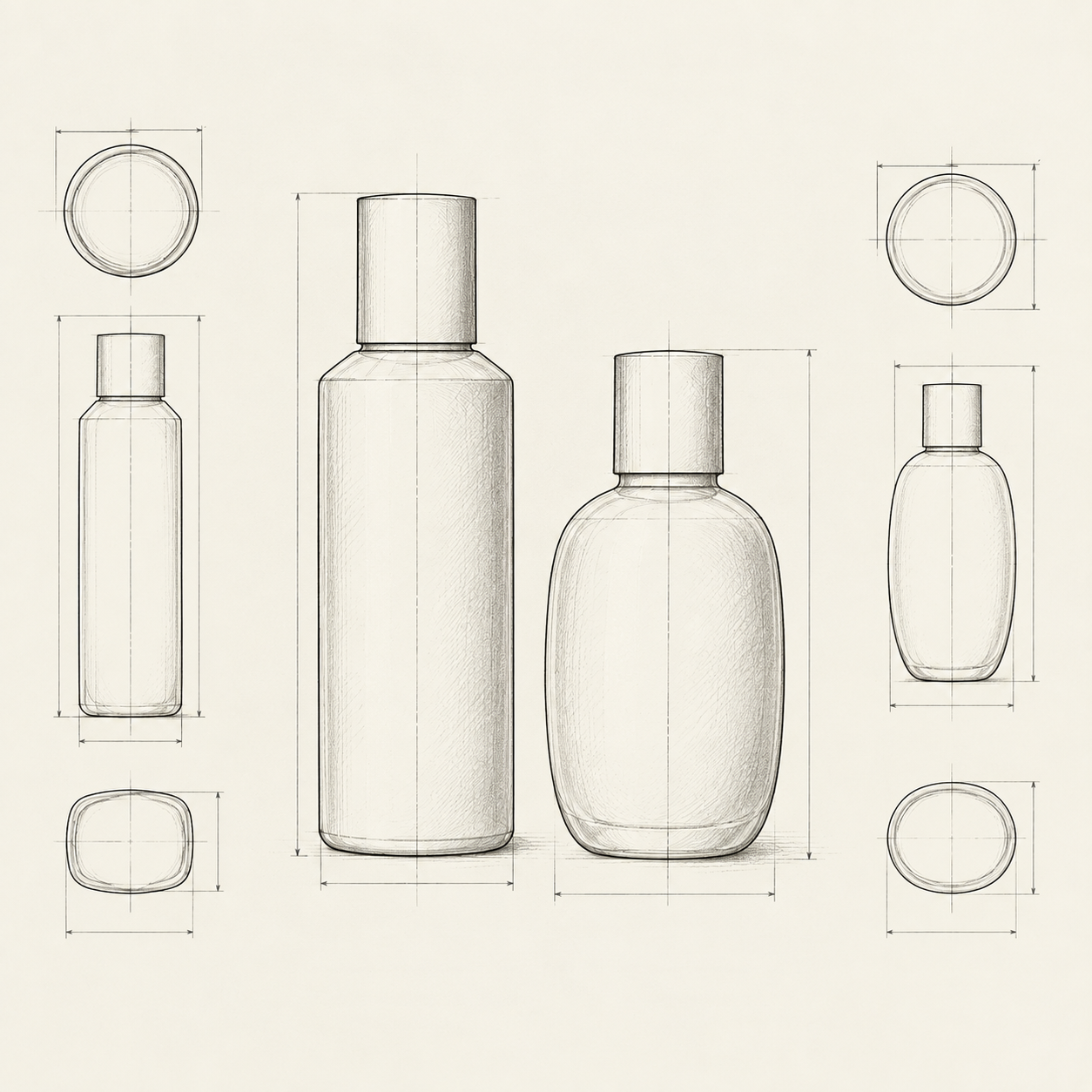 For Him & Her product preview sketch